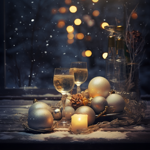 Friends celebrating a joyful New Year