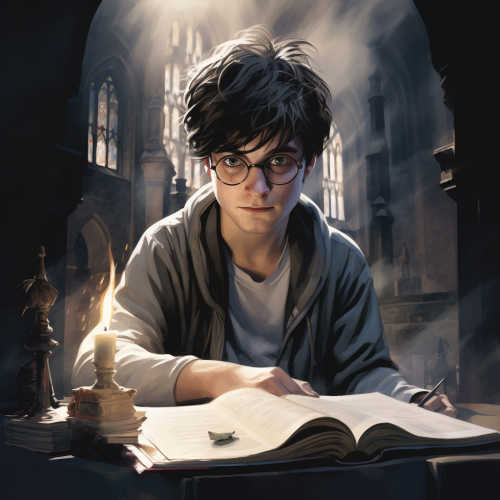 Empty white cover for Harry Potter book