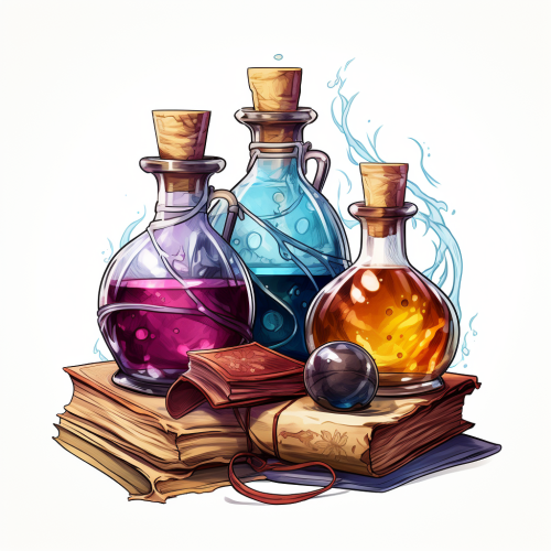Illustration of Harry Potter Potion Book Pages
