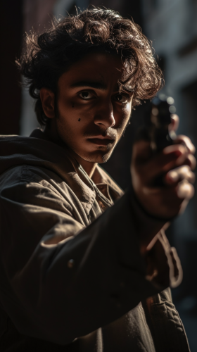 Hashashin Assassin performing a broad daylight assassination