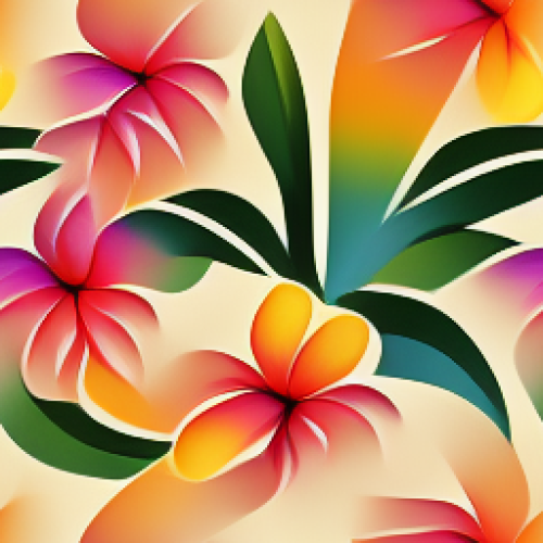 Beautiful Hawaiian flower graphics