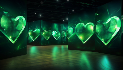 Heart Chakra Animation in Green