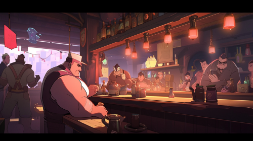 Heavy Meeting Zarya in Russian Bar