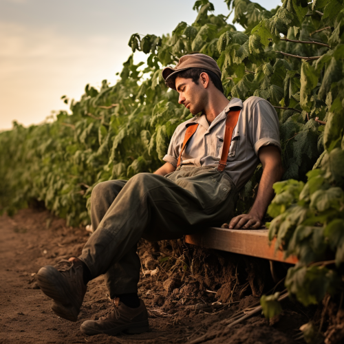 A brave hero enjoying a break on a Kibbutz