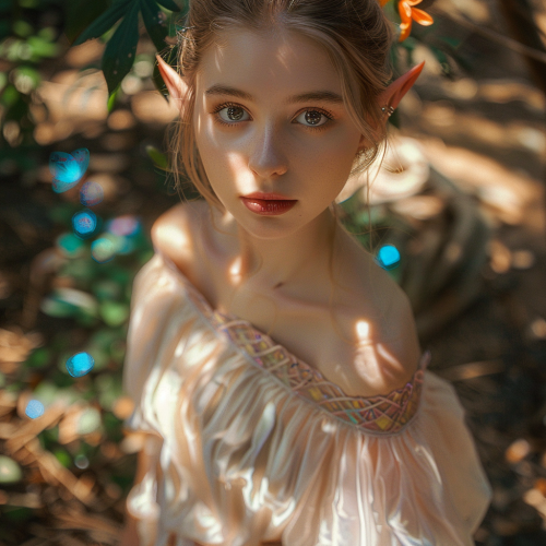 Slim High Elf Noblewoman Portrait