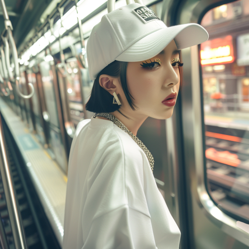 Hip Hop Fashion Woman Subway