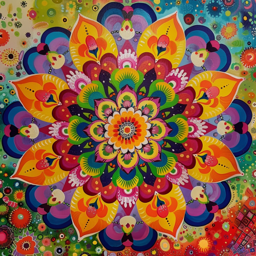 Hippy Mandala Ibiza 70's Style
