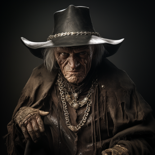 Hobgoblin wearing poncho and teeth necklace