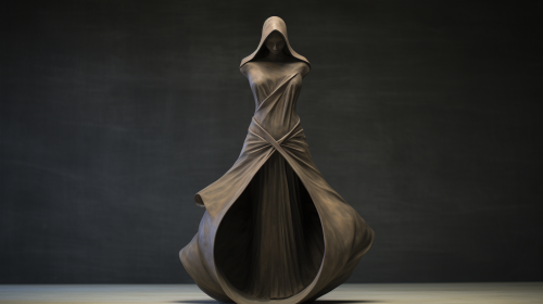 Thin Hollow Shell Statue View