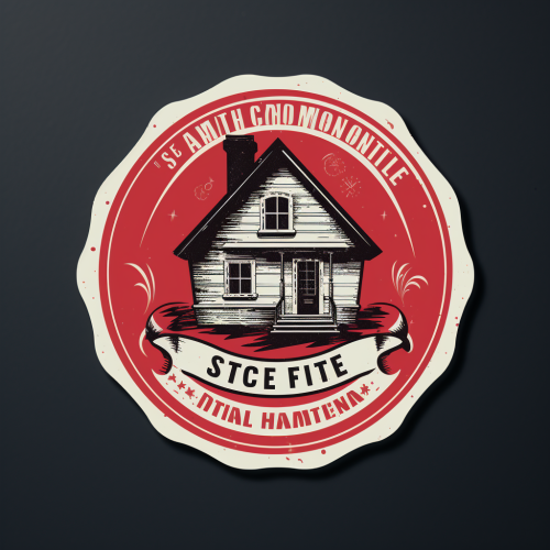 Home Inspection Logo Sticker Design