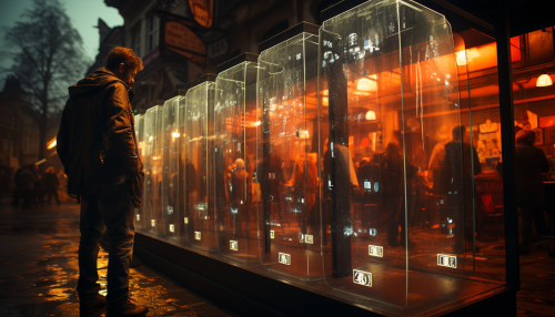 AR Screen Displays Homeless People's Data