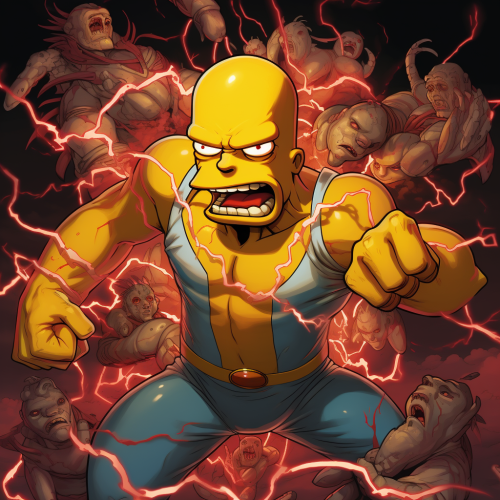 Homer Simpson as Marvel Superhero