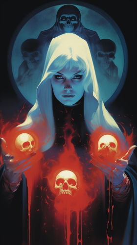 Dark Occult Ceremony in Horror Movie