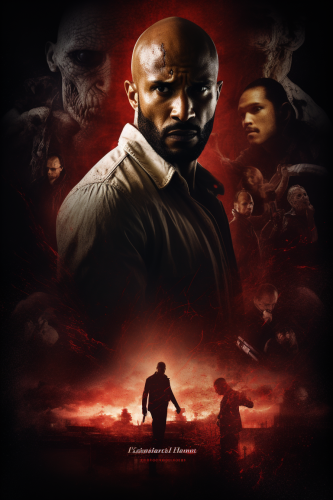 Horror movie poster with Ricky Whittle and 7 serial killers