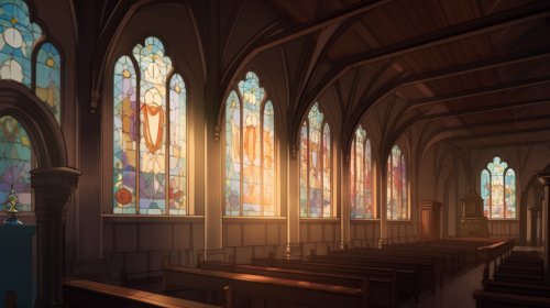 Opulent Gothic Hospital Clinic Interior