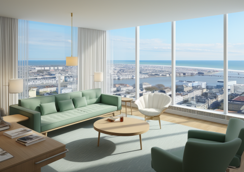 Breathtaking hotel suite with beach view