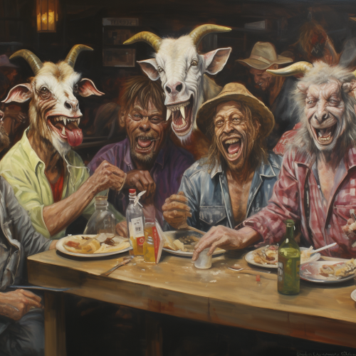 Friends celebrating at a houseworming party