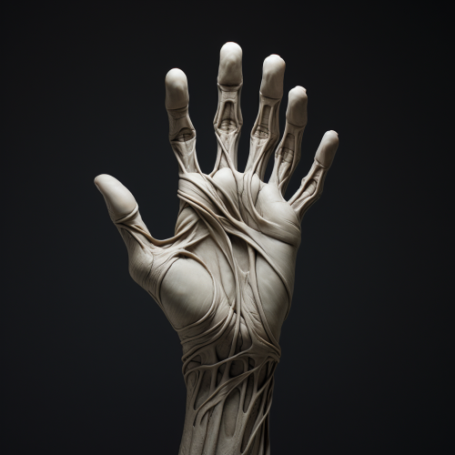 A close-up of a human hand