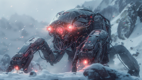 Humanoid jelly wielding laser gun