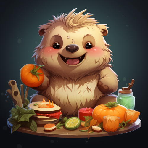 Cute hungry animal sprite for web game Cute hungry animal sprite for web game