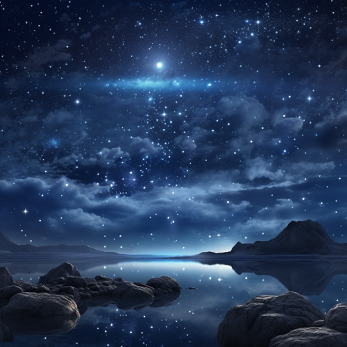 Breathtaking Night Sky with Shooting Stars Breathtaking Night Sky with Shooting Stars
