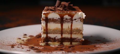 Decadent Tiramisu Dessert with Chocolate Shavings