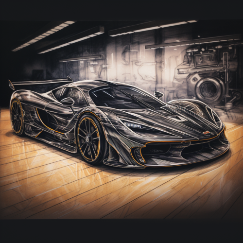Hypercar concept art drawing Hypercar concept art drawing