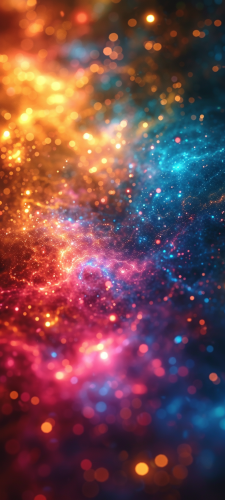 Neon Texture on Black Backdrop