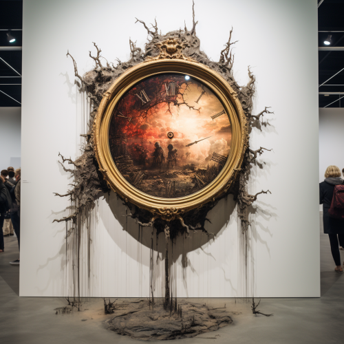 Futuristic Escape Velocity Organism Mirror Clock Futuristic Escape Velocity Organism Mirror Clock