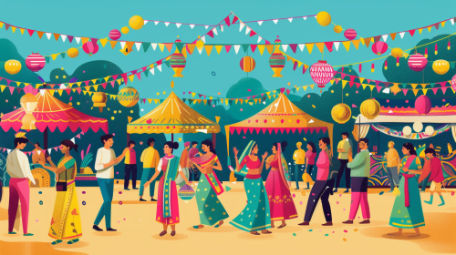 Colorful Indian Festival in Atlanta