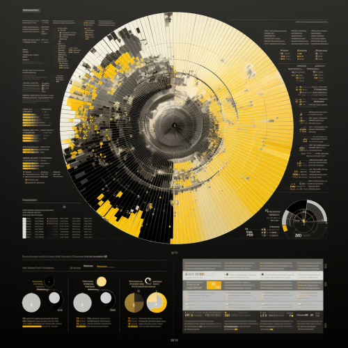 Infograph illustrating 84 16 split on black background