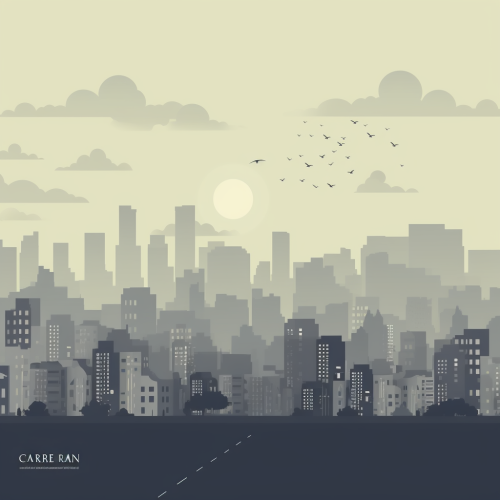 Air pollution smog in the inner city