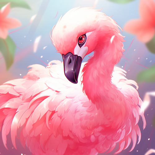 Adorable baby flamingo in HQ image