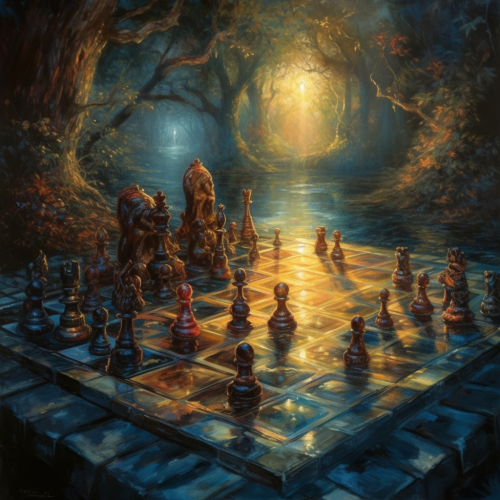 Colorful Chess Painting Inspiration
