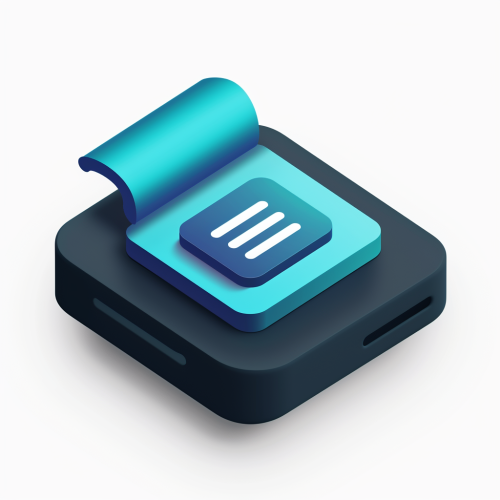 Simple instructional manual icon