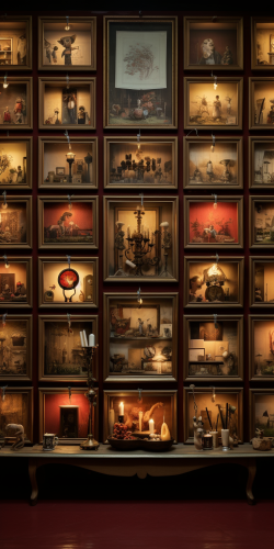 Stunning interior gallery with experimental photography