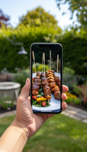 iPhone 15 Pro Garden Kebabs Shashlik Table