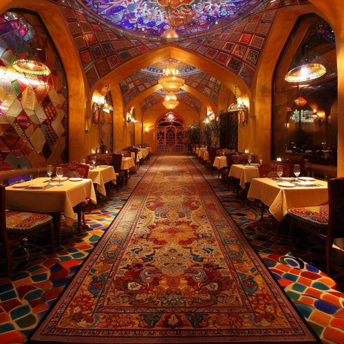 Iran Restaurant Luxury Decor Pattern