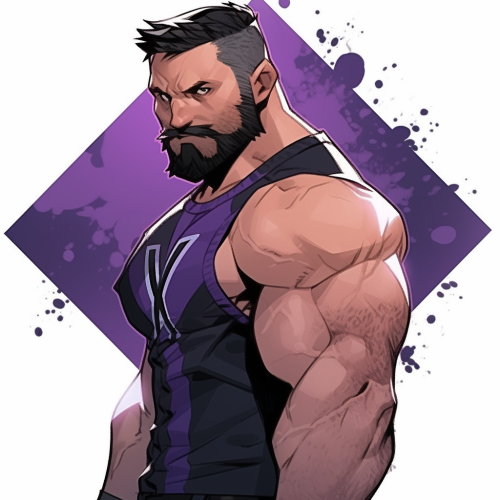 Bearded Irish Wrestler in X-Men Gear