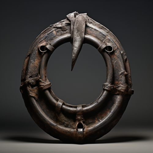 Detailed Iron Horseshoe Artwork Image