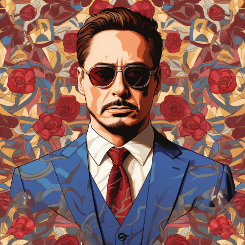Iron Man pattern on album cover
