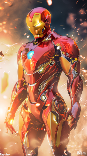 Iron Man Pokémon animated style