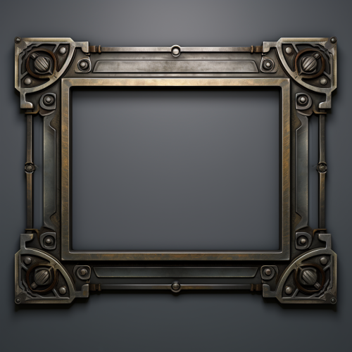 Rectangle frame made from iron and other metals