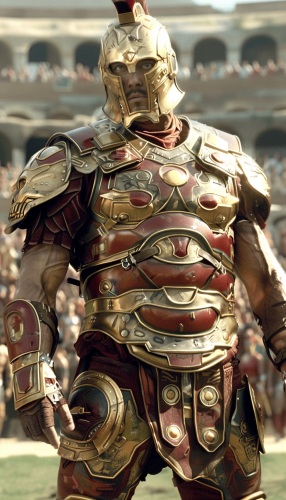 Ironman Gladiator Acrobatics Colosseum Display