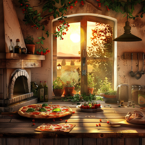 Wood Fired Oven Margherita Pizza Wood Fired Oven Margherita Pizza