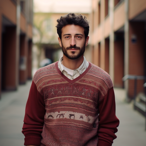Italian Man in University: Smart and Stylish Italian Man in University: Smart and Stylish