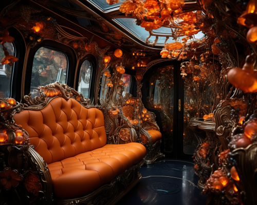 Luxury Baroque Bus Interior Design Luxury Baroque Bus Interior Design
