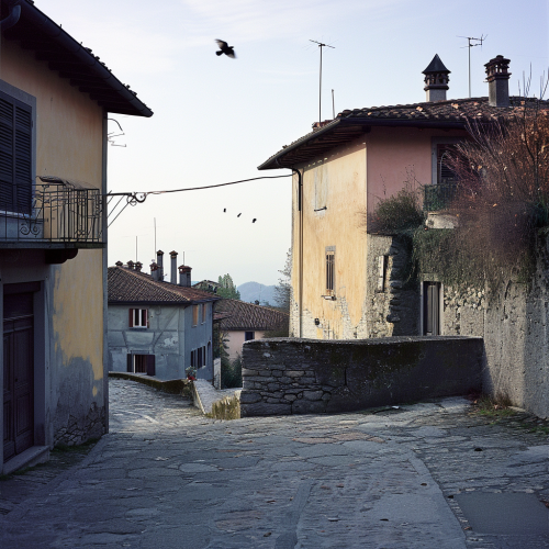 Italian Village Square at Twilight