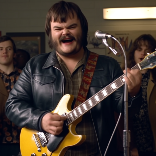 Jack Black with Banana