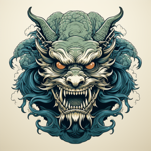 Japanese Dragon Artwork - Mystic and Majestic Creature